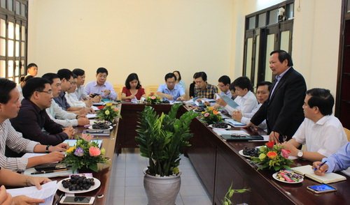 Tổng cục trưởng TCDL Nguyễn Văn Tuấn phát biểu tại buổi làm việc